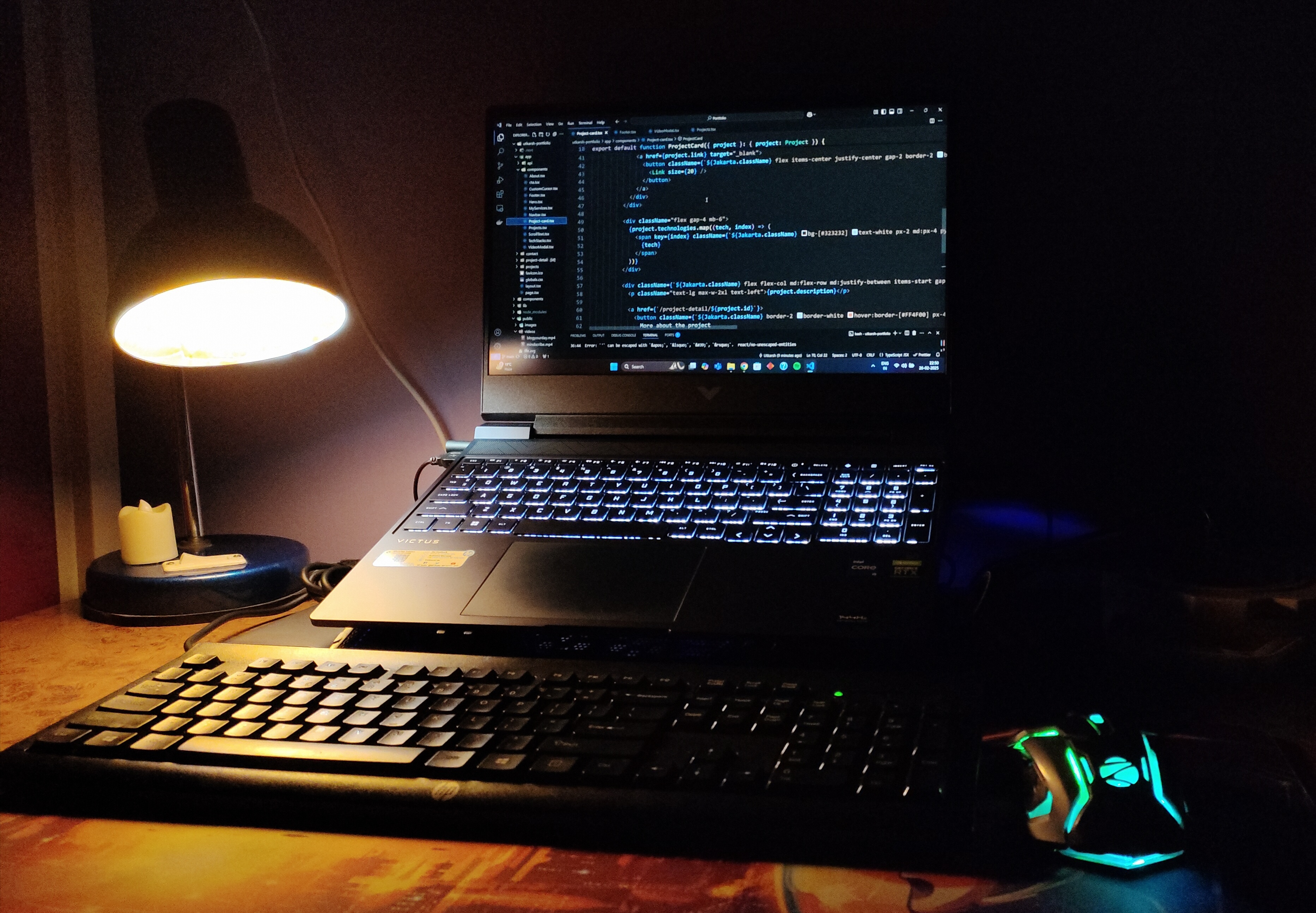 Developer working